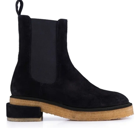 NEW FRAME Le Canon Chelsea Platform Boot Black Sz‎ 8 - Picture 1 of 12